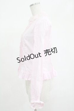 画像2: Angelic Pretty / Secret Party立ち襟ボウタイブラウス(ブロード) Free ピンク H-25-06-20-033-AP-BL-NS-ZH