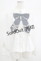 Angelic Pretty / CIRCUS Ribbonブラウス Free オフ/ネイビー H-25-06-20-043-AP-BL-NS-ZH