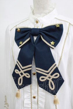 画像4: Angelic Pretty / CIRCUS Ribbonブラウス Free オフ/ネイビー H-25-06-20-043-AP-BL-NS-ZH