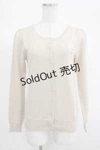 Franche Lippee / ニットカーディガン M ベージュ H-25-06-20-045-LO-TO-NS-ZH