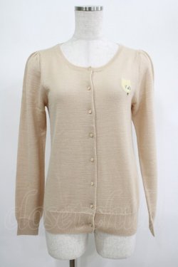 画像1: Franche Lippee / ニットカーディガン M ベージュ H-25-06-20-045-LO-TO-NS-ZH