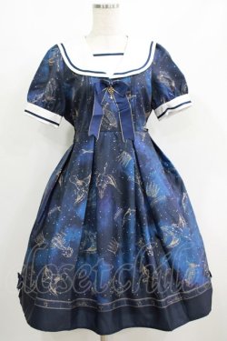 画像1: Amavel / Fantasy Milkywayワンピース Free ネイビー H-25-06-20-005-CA-OP-NS-ZH