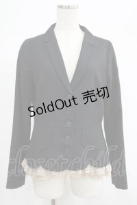 Franche Lippee / フリルジャケット M ブラック H-25-06-20-049-LO-JA-NS-ZH