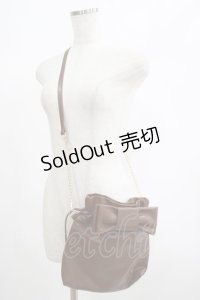 m petit by misako / NINA'sコラボ ショルダーバッグ  ブラウン H-25-06-20-054-LO-BG-NS-ZH
