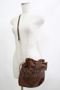 画像1: m petit by misako / NINA'sコラボ ショルダーバッグ  ブラウン H-25-06-20-054-LO-BG-NS-ZH