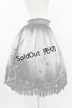 画像3: abilletage / ヴィランズ柄シフォンスカート(ミディアム) ミディアム丈 ブラック H-25-09-30-007-GO-SK-KB-ZH