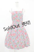 Jane Marple / ストロベリーmeetsストライプサンドレス  ネイビー H-25-06-20-1034-JM-OP-KB-ZH