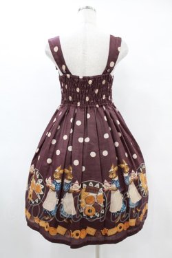 画像2: Leur Getter / Rabbit tea time水玉ブローチ付きキャミワンピース  ワイン H-25-06-20-1035-LU-OP-KB-ZH