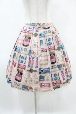 画像1: Jane Marple / Beau Chocolatのミニスカート  ピンク H-25-06-20-1038-JM-SK-KB-ZH