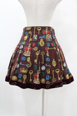 画像2: Jane Marple / Coronation Ceremonyタックスカート  ボルドー H-25-06-20-1040-JM-SK-KB-ZH