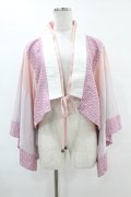 Qutie Frash / 着物ボレロ  ピンク H-25-06-20-1045-QU-TO-KB-ZH