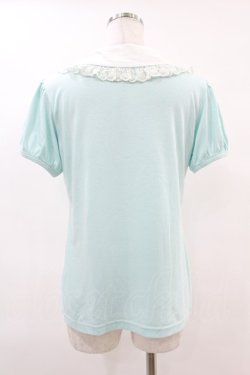 画像2: ALGONQUINS / 刺繍襟パフカットソー  ミント H-25-06-20-1046-AL-TO-KB-ZH