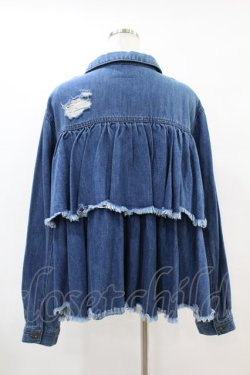 画像2: Candy Stripper / BACK FRILL JACKET  ブルー H-25-06-20-1053-PU-JA-KB-ZH