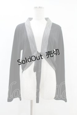 画像1: h.NAOTO / ナイトメアー・ビフォア・クリスマスコラボ燕尾カーディガン  ブラック H-25-06-20-1054-HN-TO-KB-ZT185