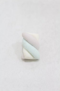 画像1: Q-pot. / マシュマロイヤリング  オフ×ラベンダー×サックス H-25-06-20-1011-QP-AC-KB-ZH