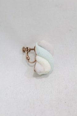 画像3: Q-pot. / マシュマロイヤリング  オフ×ラベンダー×サックス H-25-06-20-1011-QP-AC-KB-ZH