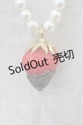Q-pot. / Strawberry Chocolate Fondueネックレス  ホワイトパール H-25-10-03-1014-QP-AC-KB-ZH