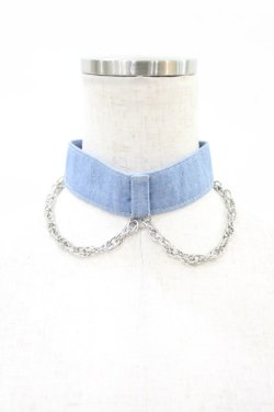 画像1: LAND by MILKBOY / CHAIN CHOKER  青 H-25-06-20-1014-MB-AC-KB-ZH