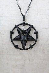 KILL STAR / バフォメットネックレス  黒 H-25-06-20-1017-SL-AC-KB-ZH