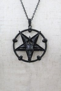 KILL STAR / バフォメットネックレス  黒 H-25-06-20-1017-SL-AC-KB-ZH