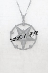 KILL STAR / バフォメットネックレス  黒 H-25-06-20-1017-SL-AC-KB-ZH