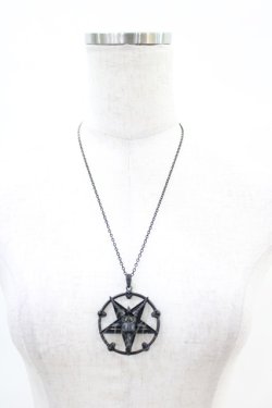 画像2: KILL STAR / バフォメットネックレス  黒 H-25-06-20-1017-SL-AC-KB-ZH