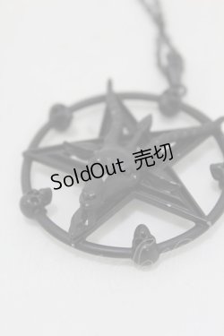 画像3: KILL STAR / バフォメットネックレス  黒 H-25-06-20-1017-SL-AC-KB-ZH