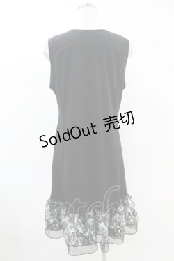 画像2: Qutie Frash / チュニックワンピース  黒×エンジ H-25-06-20-1026-QU-OP-KB-ZH