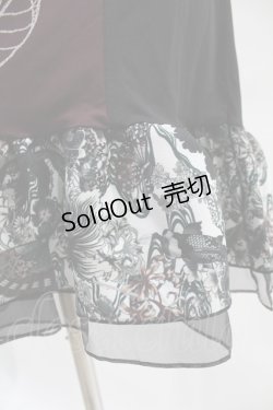 画像5: Qutie Frash / チュニックワンピース  黒×エンジ H-25-06-20-1026-QU-OP-KB-ZH