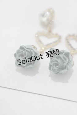 画像2: Rojita / ハート&ローズピアス  ブルー H-25-06-20-057-LO-AC-NS-ZH