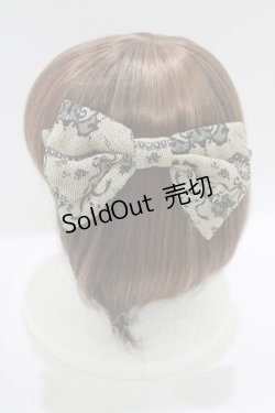 画像2: metamorphose / スワンシャンデリアリボンバレッタ  オリーブ H-25-06-20-063-ME-AC-NS-ZH