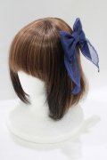 Angelic Pretty / Holyクロスリボンクリップ  ネイビー H-25-06-20-065-AP-AC-NS-ZH