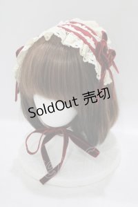 Innocent World / 別珍ミニ薔薇ヘッドドレス  ボルドー H-25-06-20-072-IW-AC-NS-ZH