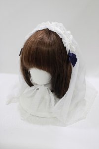 Angelic Pretty / シスターベールヘッドドレス  シロ H-25-06-20-078-AP-ZA-NS-ZH