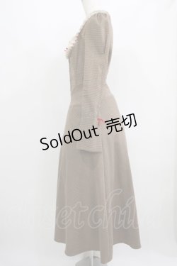 画像2: LACEMADE / 「公爵の荘園」千鳥格子コルセットドレス M ブラウン H-25-06-20-007-GO-OP-NS-ZH