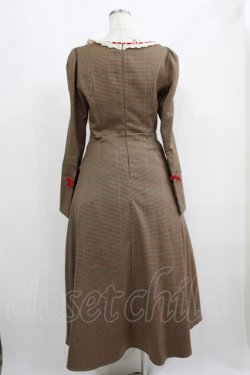 画像3: LACEMADE / 「公爵の荘園」千鳥格子コルセットドレス M ブラウン H-25-06-20-007-GO-OP-NS-ZH