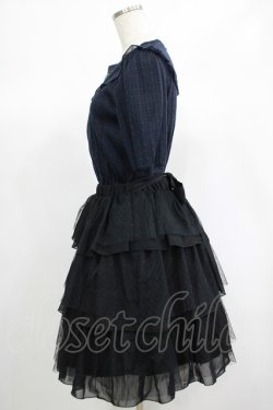 画像2: axes femme / リボン刺繍カットチュニック M ネイビー H-25-06-20-011-AX-OP-NS-ZH