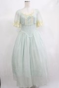 Lace Made / レトロ ロマンチックプリンセスコルセットドレス M ブルー H-25-06-20-012-GO-OP-NS-ZH