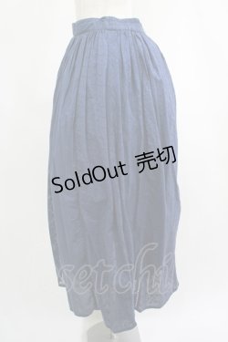 画像2: axes femme / 縦切り替え刺繍スカート M ネイビー H-25-06-20-015-AX-SK-NS-ZH