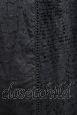 画像4: axes femme / 縦切り替え刺繍スカート M ネイビー H-25-06-20-015-AX-SK-NS-ZH