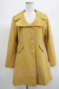 画像1: Fi.n.t / ビッグカラーTWIGGYコート Free MUSTARD H-25-06-20-018-CA-CO-NS-ZH