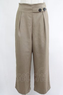 画像1: COUPE LE COEUR / サイドタブタックストレートパンツ Free BEIGE H-25-06-20-022-GO-PA-NS-ZH