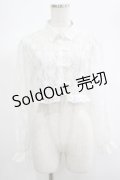 axes femme POETIQUE / チャイナボタンレースブラウス M オフ H-25-06-20-024-AX-BL-NS-ZH