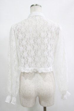 画像3: axes femme POETIQUE / チャイナボタンレースブラウス M オフ H-25-06-20-024-AX-BL-NS-ZH