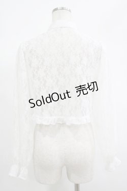 画像3: axes femme POETIQUE / チャイナボタンレースブラウス M オフ H-25-06-20-024-AX-BL-NS-ZH