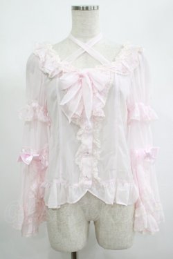 画像1: BABY,THE STARS SHINE BRIGHT / シフォンプリンセスドレスブラウス Free ピンク H-25-06-20-027-BA-BL-NS-ZH