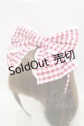 Angelic Pretty / チェルシーギンガムカチューシャ  アカ H-25-06-21-005-AP-AC-NS-ZH