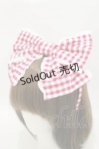Angelic Pretty / チェルシーギンガムカチューシャ  アカ H-25-06-21-005-AP-AC-NS-ZH