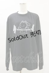NieR Clothing / プリントロングトップス  黒 H-25-06-21-047-PU-TO-KB-ZH