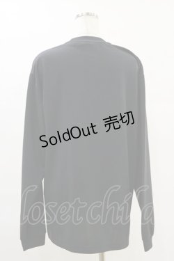 画像2: NieR Clothing / プリントロングトップス  黒 H-25-06-21-047-PU-TO-KB-ZH